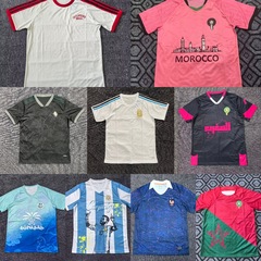 2526足球服国家队摩洛哥突尼斯球衣新款跨境运动短袖t恤球迷版