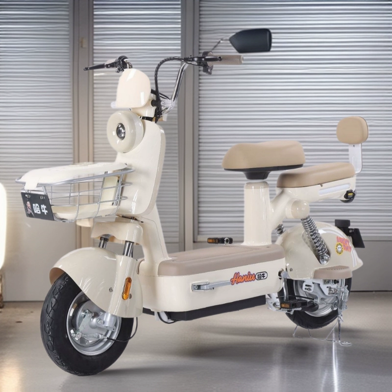 Новая модель синего электроскутера для взрослых, двухместный электровелосипед, двухколесный электромобиль.