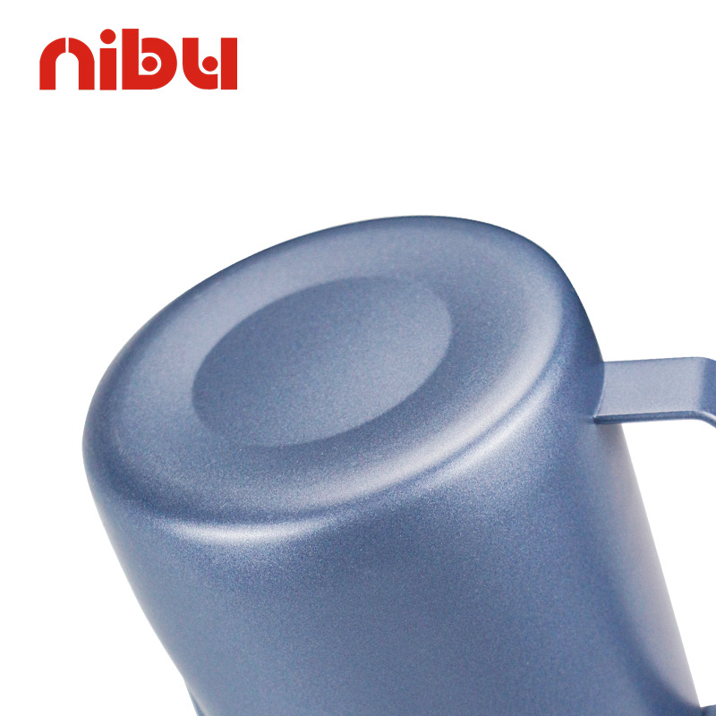 Nibu café flor taza 304 Acero inoxidable engrosada en relieve boca puntiaguda flor olla italiana leche burbuja taza 450 700ml
