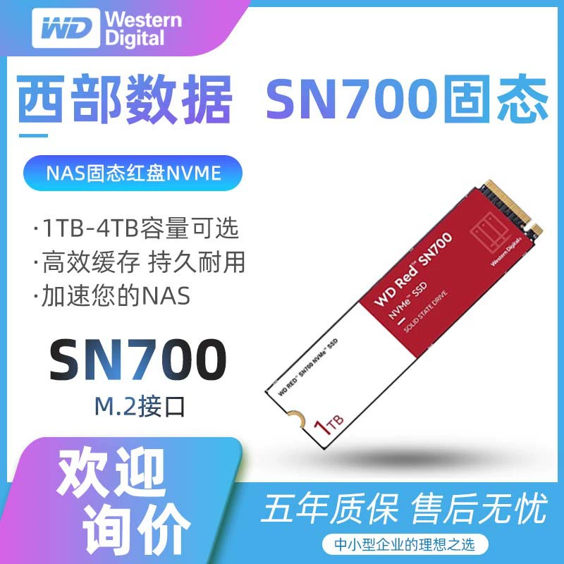 WD Red SN700 4 ТБ SSD M.2, Western Digital, диск для NAS, сетевая память