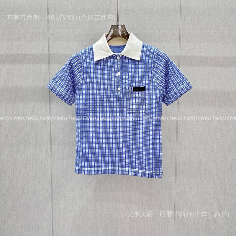 Nanyou Haute Couture! Yb Develops 26 Early Spring Academy Style Cashmere and Silk Blend Plaid Polo Collar Short Sleeves Nanyou Haute Couture! Yb Develops 26 Early Spring Academy Style Cashmere and Silk Blend Plaid Polo Collar Short Sleeves