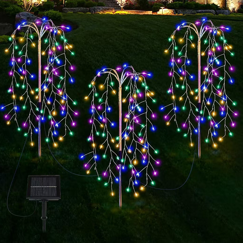 lámpara de petardos solar LED lámpara de tierra a prueba de lluvia exterior lámpara de césped lámpara de tierra solar