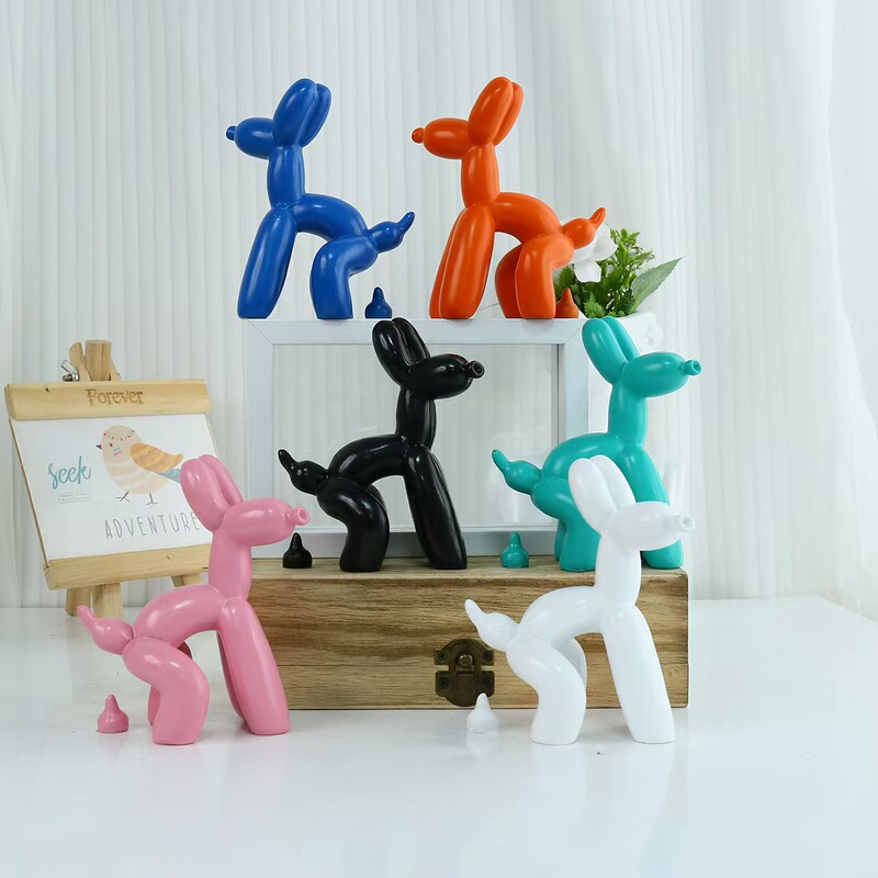 Modern Simple Creative Resin Shit Dog Ball Dog Ornaments Home Soft Decorations Decoration Crafts Gifts