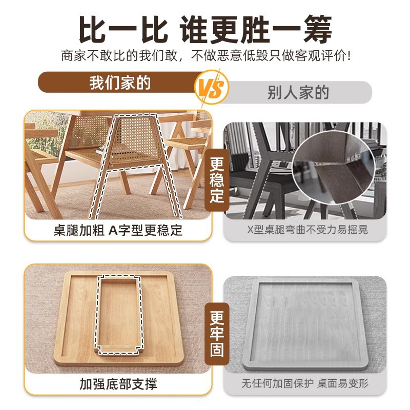 Sillas caseras caseras pequeñas mesas y sillas de comedor de balcón mesas cuadradas casuales de caña modernas y simples al aire libre