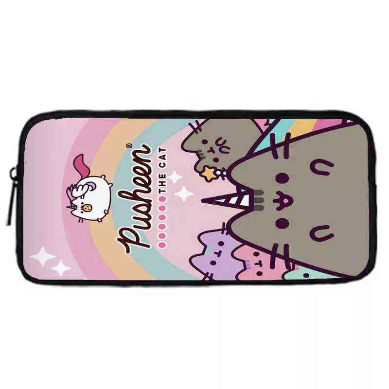 Рюкзак учебный Pusheen Fat Jimao с принтом периферийного типа, через стекло, зарубежная торговля, школьный рюкзак