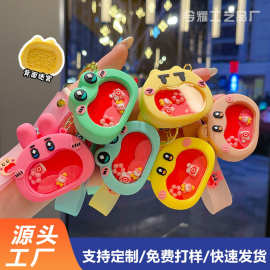 卡通动物迷宫硅胶钥匙扣摇摇乐学生解压装饰挂件少女包包礼品批发