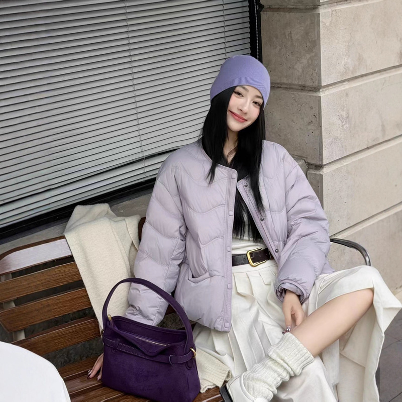 Pinghu down Jacket 2025 New Autumn and Winter 90 White Duck down Lightweight Cloud Feeling down Jacket Fashionable Warm and Thickened