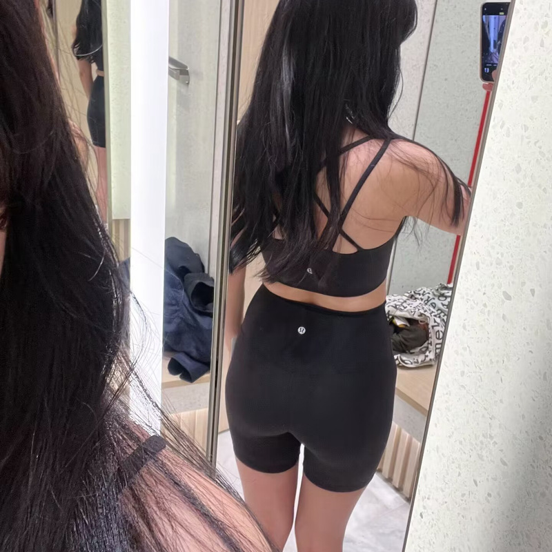 LULU Original Standard Wunder Train Cycling Pants High Waist Hip-lifting Shorts Naked Yoga Sports Fitness Pants