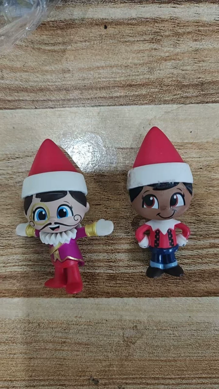 Оригинальные миниатюрные фигурки рождественских эльфов оптом, модели игрушек, декоративные элементы, два стиля, отправка случайным образом.