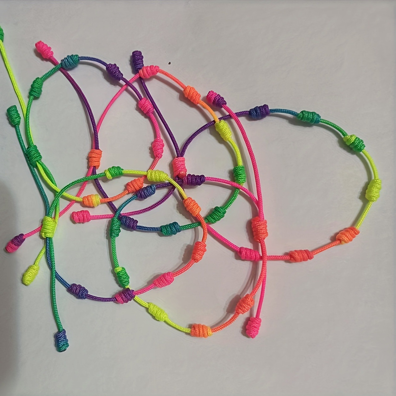 Pulsera tejida de cuerda para pareja