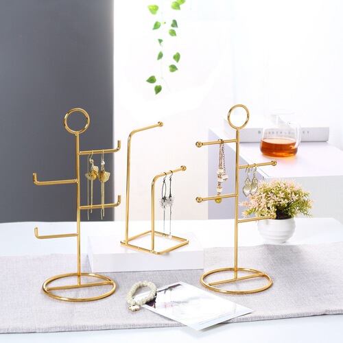 Iron jewelry stand jewelry store earrings earrings hand necklace necklace jewelry stand photography props