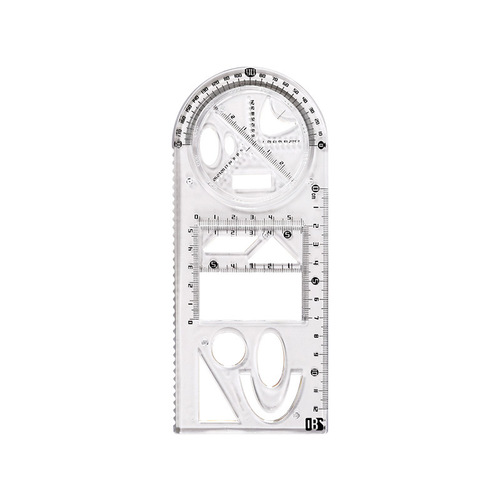 Multifunctional elementary school ruler set Children's Day stationery gift ruler multi-purpose ruler protractor wholesale