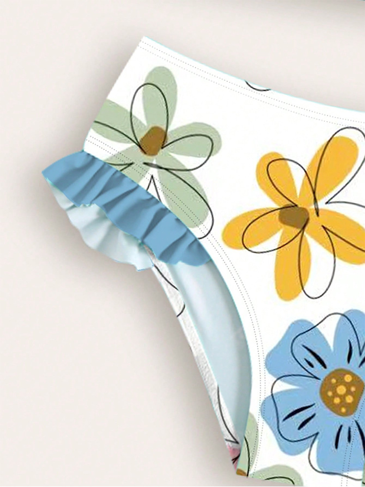 Mädchen Bikini Zweiteiler Mit Cartoon Print Für Strand Und Pool_voghion.com