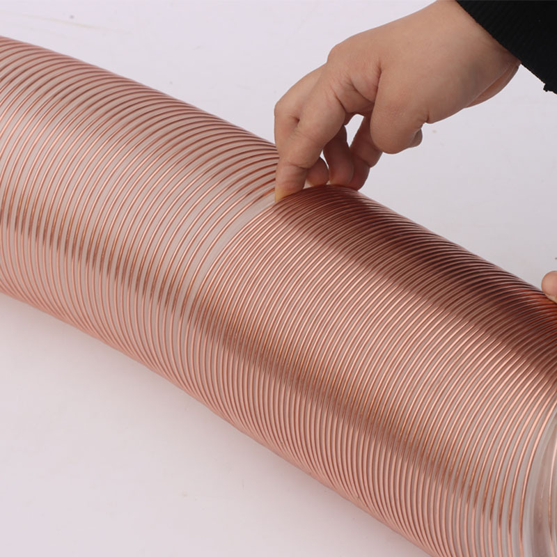 高弹pu钢丝管pu吸尘管pu聚氨酯钢丝软管透明印刷设备吸尘pu软管