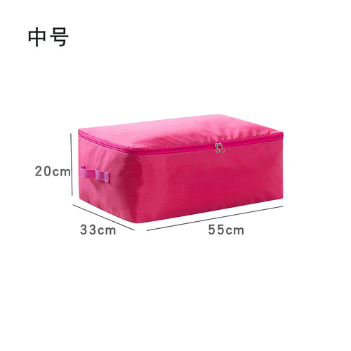Cross-border storage bag solid color waterproof moisture-proof quilt moving bag clothing Oxford cloth storage bag cotton quilt travel bag