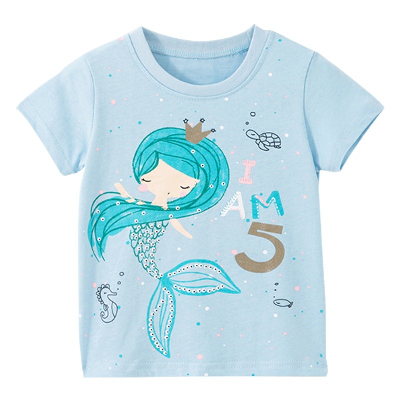 Malwee ropa para niños nueva camiseta de manga corta para niños tops para niñas verano marca europea y americana ropa para niños camiseta un envío
