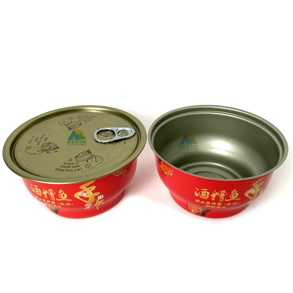 955酒糟钱佛跳墙铁碗 250ml金色铝罐铝碗定制花胶铁罐 公版图案