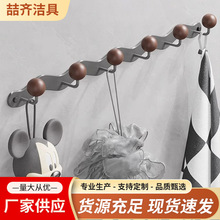 跨境挂钩卧室玄关墙挂式北欧风碳钢衣架浴室免打孔挂衣钩批发