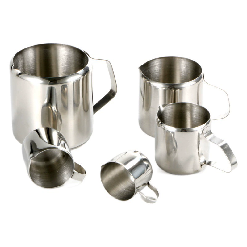 Чашка-гирлянда из нержавеющей стали Чашка для молока Прямая кофейная чашка с острым соском Чашка для молока Чашка для пены для молока Маленькая чашка для молока Сгущенное молоко Чашка для меда