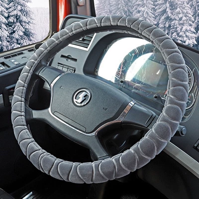 Steering wheel cover fleece-lined winter Steering wheel cover