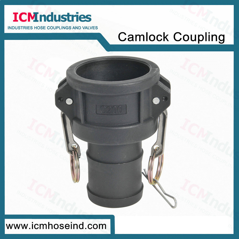 Camlock coupling plástico PP conector rápido C PP tipo PP tipo llave manguera conector rápido