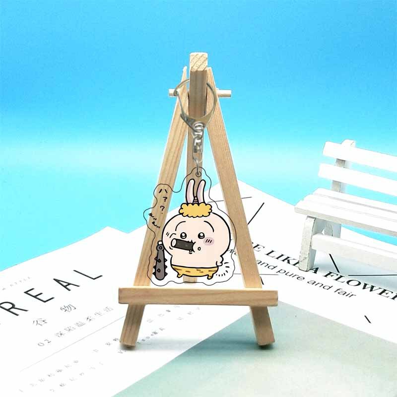 chiikawa ジイカワ ハチ小八 ins 漫画かわいいランドセル小さなペンダントアクリルキーホルダー|undefined