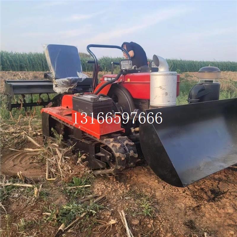 履带机旋耕机驱起小型垄耕地四农用耕田履带式水田多功能机家用微