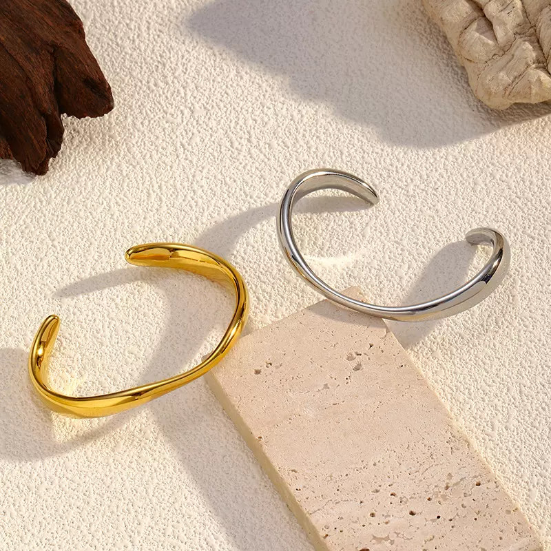 欧美跨境爆款不规则手镯女复古时尚嘻哈手环ins小众个性创意手饰