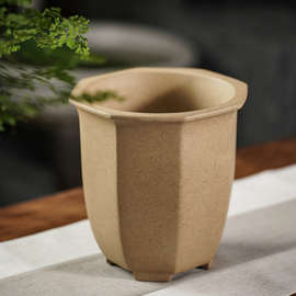 尚扣八方紫砂花盆室内桌面兰花盆宜兴君子兰建兰花盆室内绿植盆景