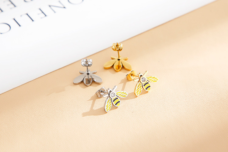 fashion creative dragonfly earrings diamond necklace set wholesale