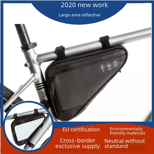 Neutral non-standard bicycle triangle bag mountain bike kit bicycle lower tube bag riding front beam bag riding bag