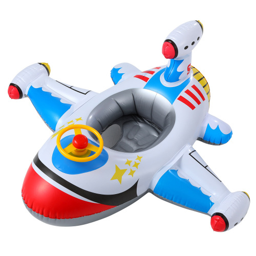 Xiaolu Amazon internet celebrity thickened creative airplane swimming ring inflatable children's sitting ring swimming ring baby seat