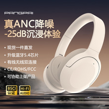 跨境新款P3965ANC主动降噪真无线头戴式蓝牙耳机折叠手机私模耳机