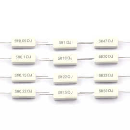 SQP水泥电阻5W 10 20 50 100W 0.25/ 0.5/3/2712/100R 陶瓷电阻器