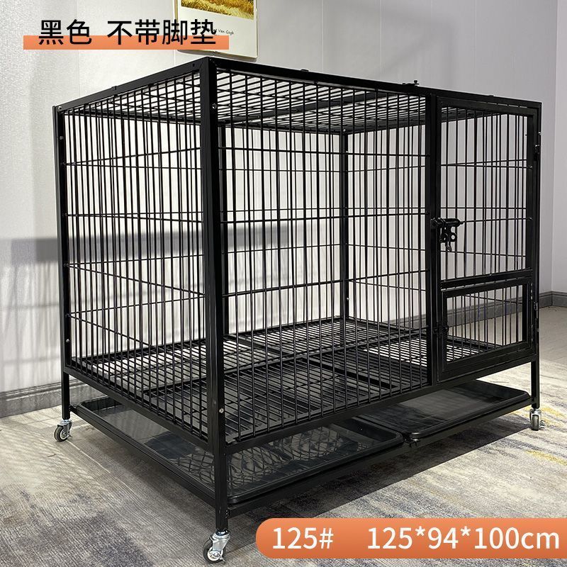 狗笼子大中小型犬金毛加粗加固狗窝厕所一体宠物笼鸦科边牧铁笼子|undefined