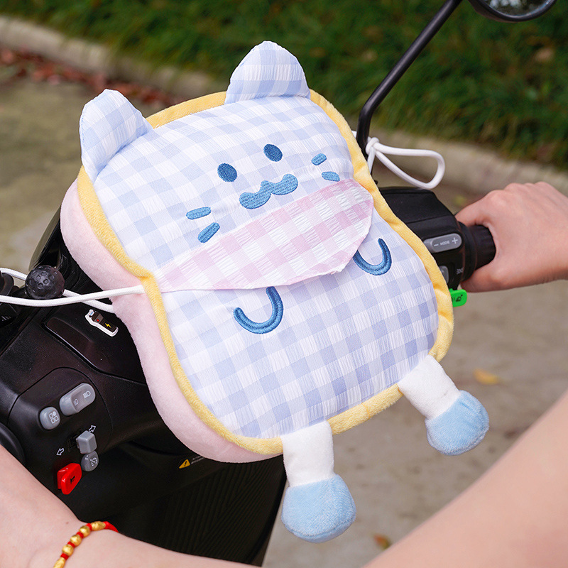 Electric Vehicle Children's Front-Mounted Anti-Collision Pad, Cartoon Cute Thickened Head Protection Pad, Universal Cat-Shaped Anti-Collision Pad