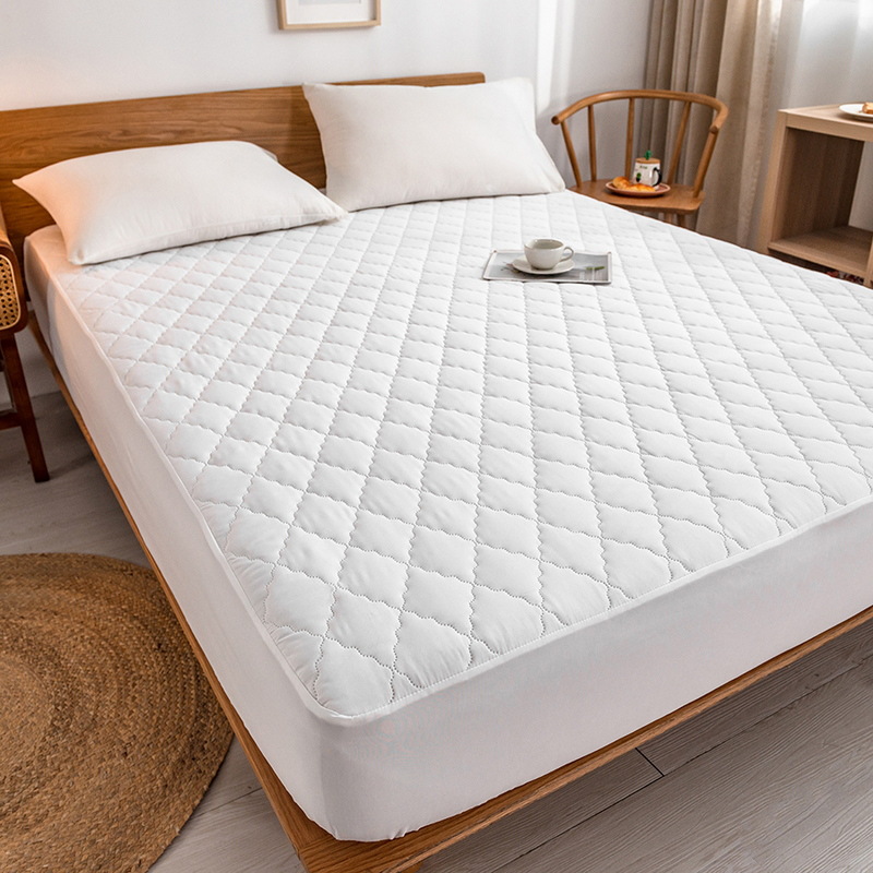 Cama de algodón impermeable clase A transfronteriza amazon cama de cama lavable en máquina cubierta de colchón de color sólido cama de comercio exterior cama de cama
