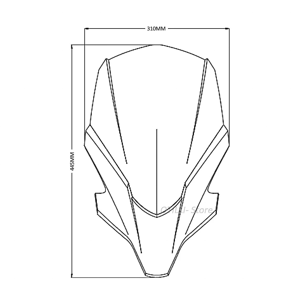 Motorcycle Modified Windshield Wind Deflector for Yamaha MT07 2021