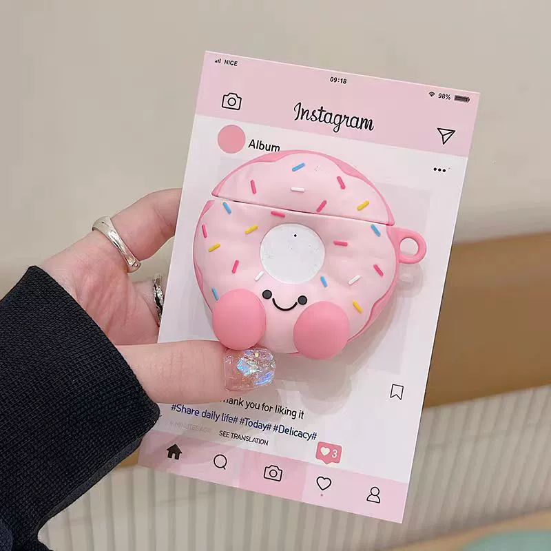 Compatible donut, wireless silicone cute headphones, pro2, bluetooth, scale 1:2