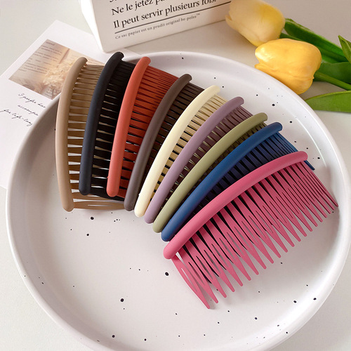 Broken hair sorting artifact frosted large non-slip comb forehead bangs hairpin side hair comb back of head headdress for women