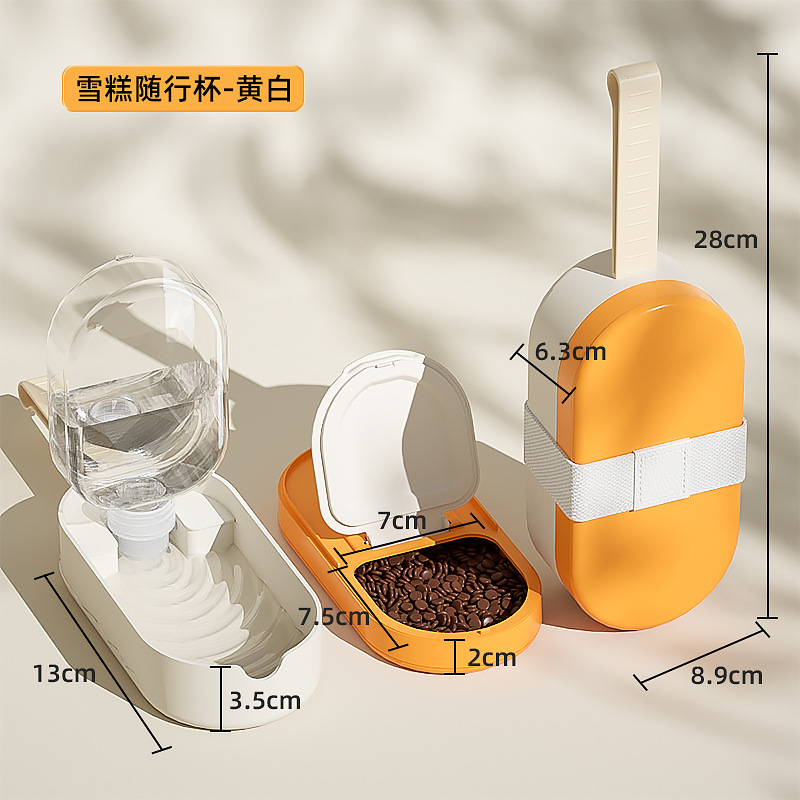 Taza de agua para perros Dispensador de agua para gatos portátil Desenchufable Suministros para mascotas