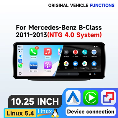 12.3inch Suitable for Mercedes-Benz B-Class 11-13 models, a navigation car GPS central control large screen all-in-one device (DVD Navigation) - 1025inch-linux-system-ntg40-compatible-with-mercedes-benz-b-class-40-2011-2013