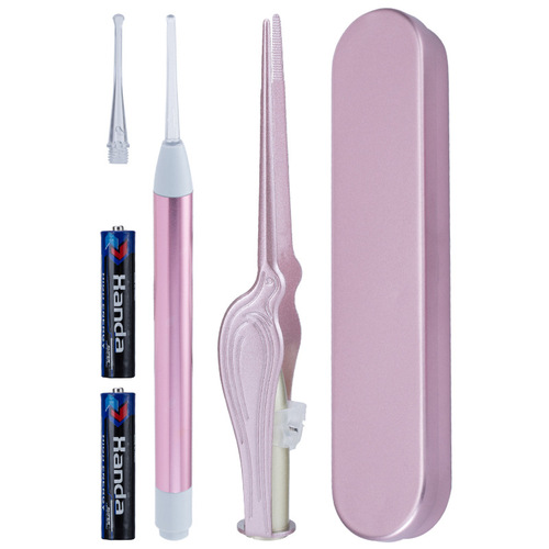 Glowing ear scoop for children and babies, ear picking artifact with light, cleaning ear scoop, ear picking tool set