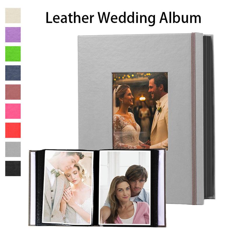 Oucai New Leather Cover 4R6R 6inch 8inch Insert Photo Album Photo Album Foreign Trade Popular Manufacturer Ready Stock