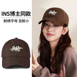 大头围棒球帽子男女同款潮牌字母新款韩版显脸小防晒遮阳鸭舌帽子