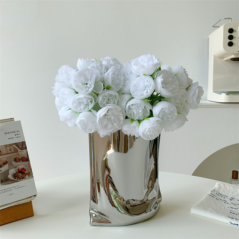 흰색 두 묶음 + 은색 주머니 병