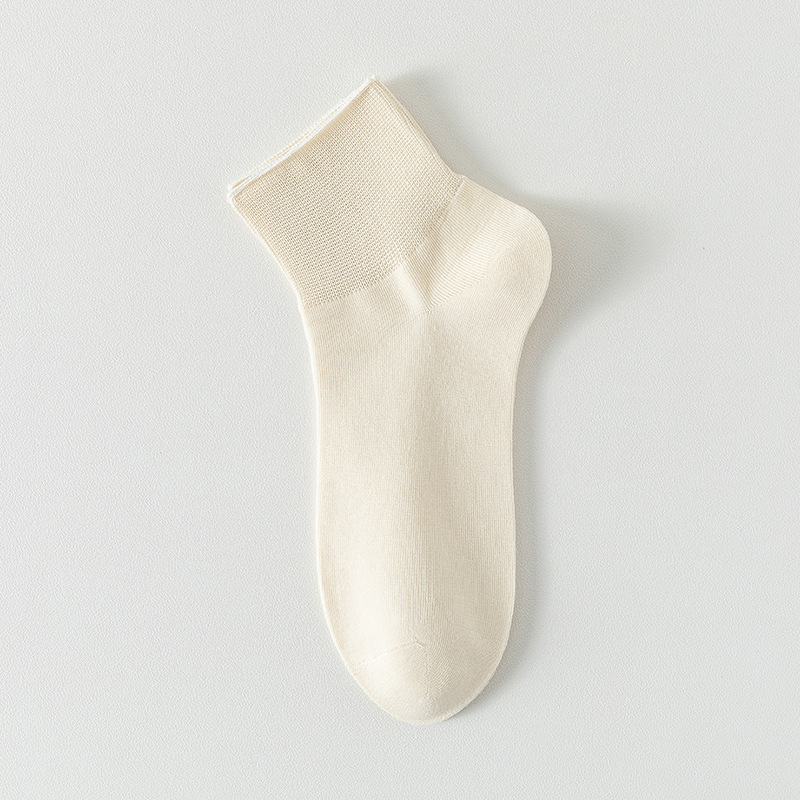 Calcetines de algodón de color sólido, calcetines de verano de mujer, calcetines sin costura, calcetines de mes, calcetines de paquete independiente, calcetines sueltas de color caramelo