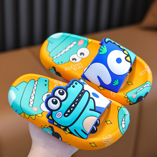 Children's slippers summer boys cartoon indoor bath non-slip soft bottom girls cute baby home children's slippers