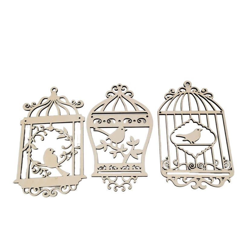 Фабрика Прямая новая клетка для птиц деревянные поделки дома творческие украшения в наличии