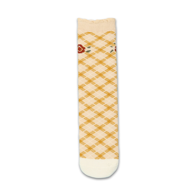 HT2104 beige berlian / Free size (panjang Kaos Kaki 30cm 1-12 tahun)